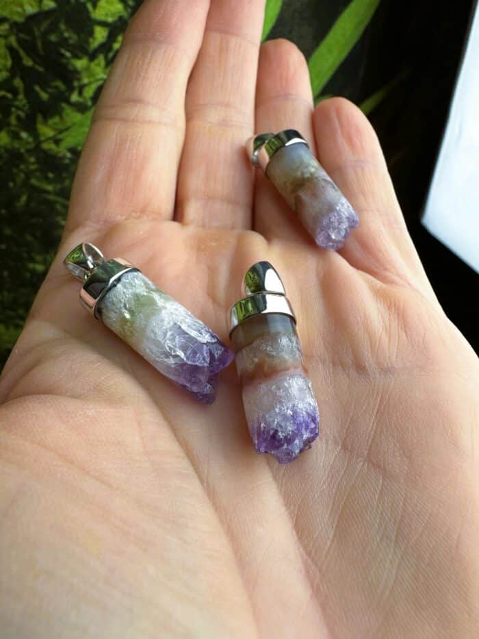 Amethyst-Stift-Anhänger - Super7 Harmonie - Silber 1 Seelenbewusst