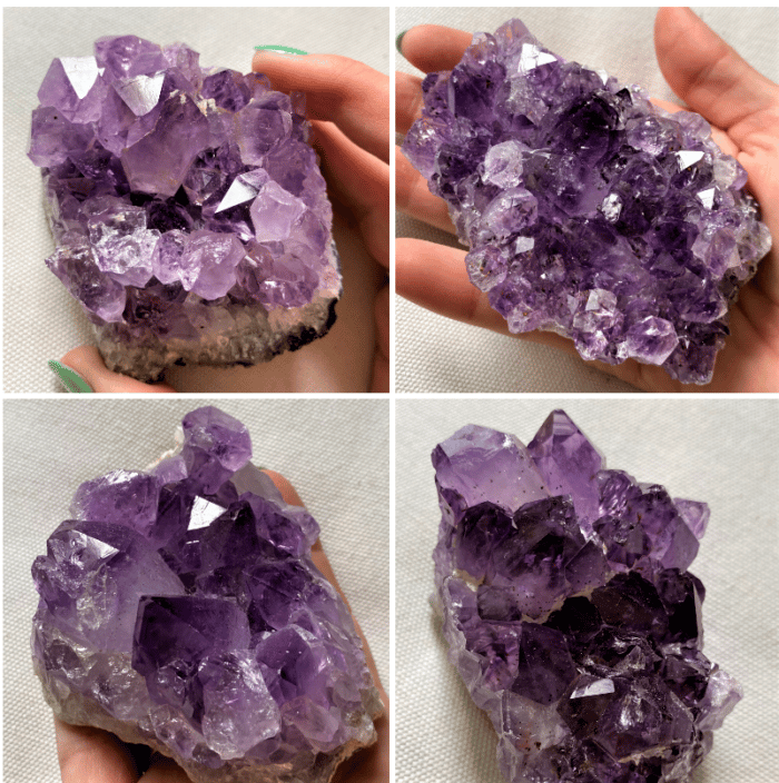 Amethyst Stufen mittel 6-7cm - Harmonie und Einklang 1 Seelenbewusst